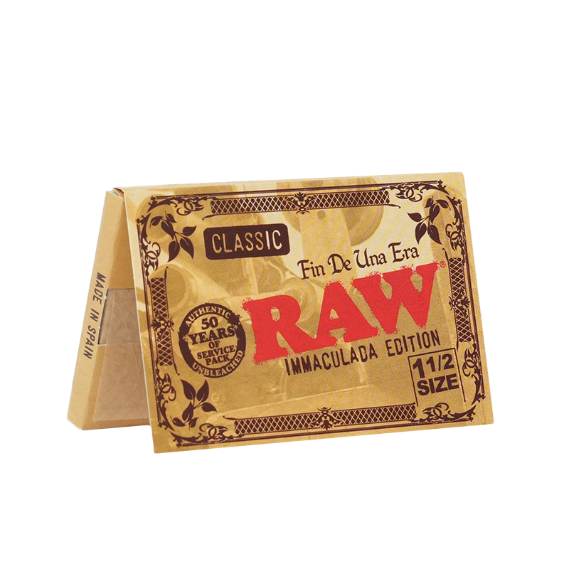 Raw Limited Edition Macu Classic 1 1/2 Rolling Papers 25bx - Image 1