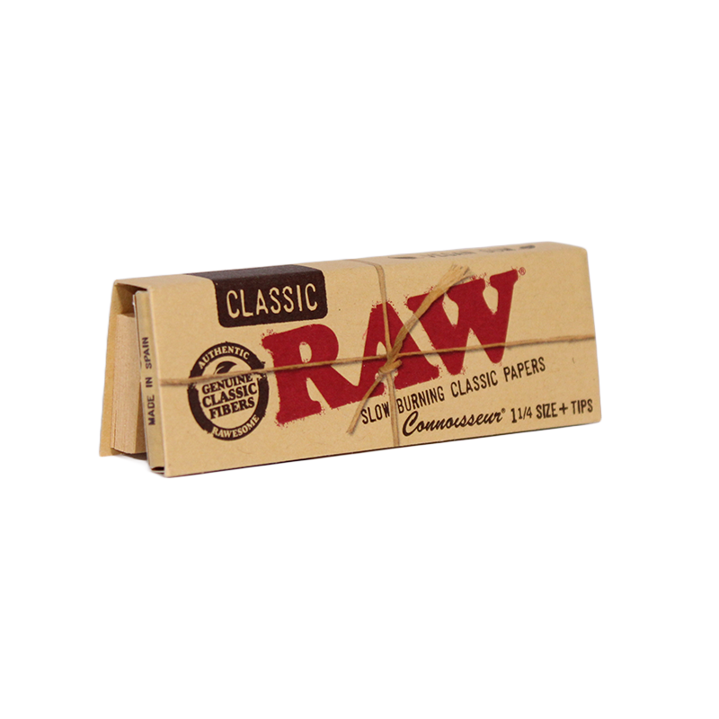 Raw Classic Connoisseur 1 1/4 Rolling Papers 24bx - Image 1