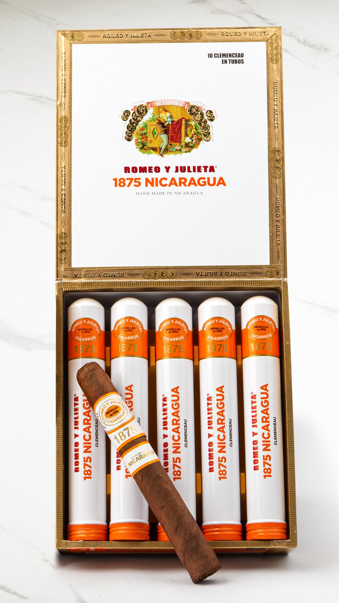 Romeo y Julieta 1875 Nicaragua Clemenceau en Tubo