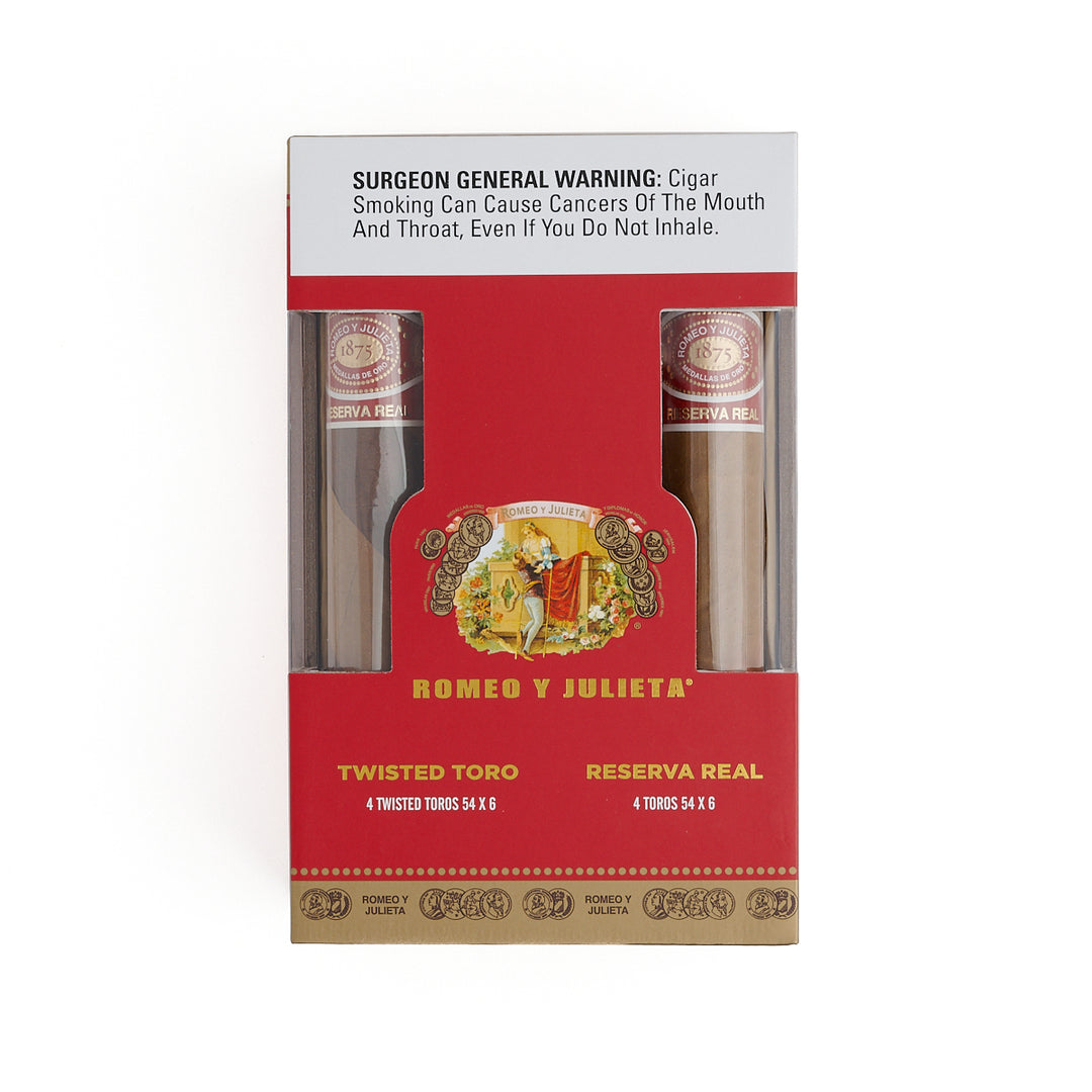 Romeo y Julieta Reserva Real Twisted Toro Sampler of 8