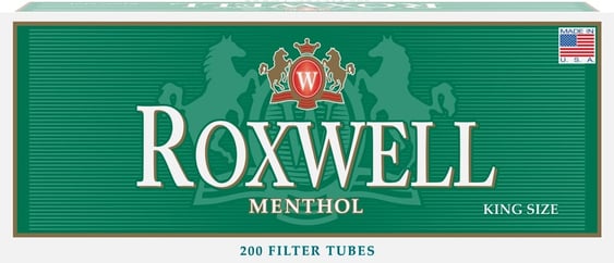 Roxwell Tubes Green King Menthol 200ct