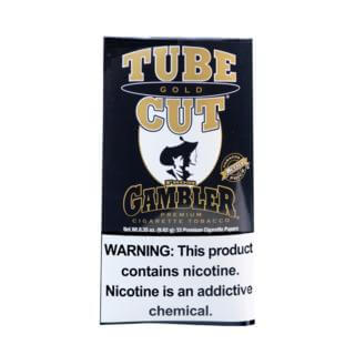 Gambler Tube Cut Gold Pouch