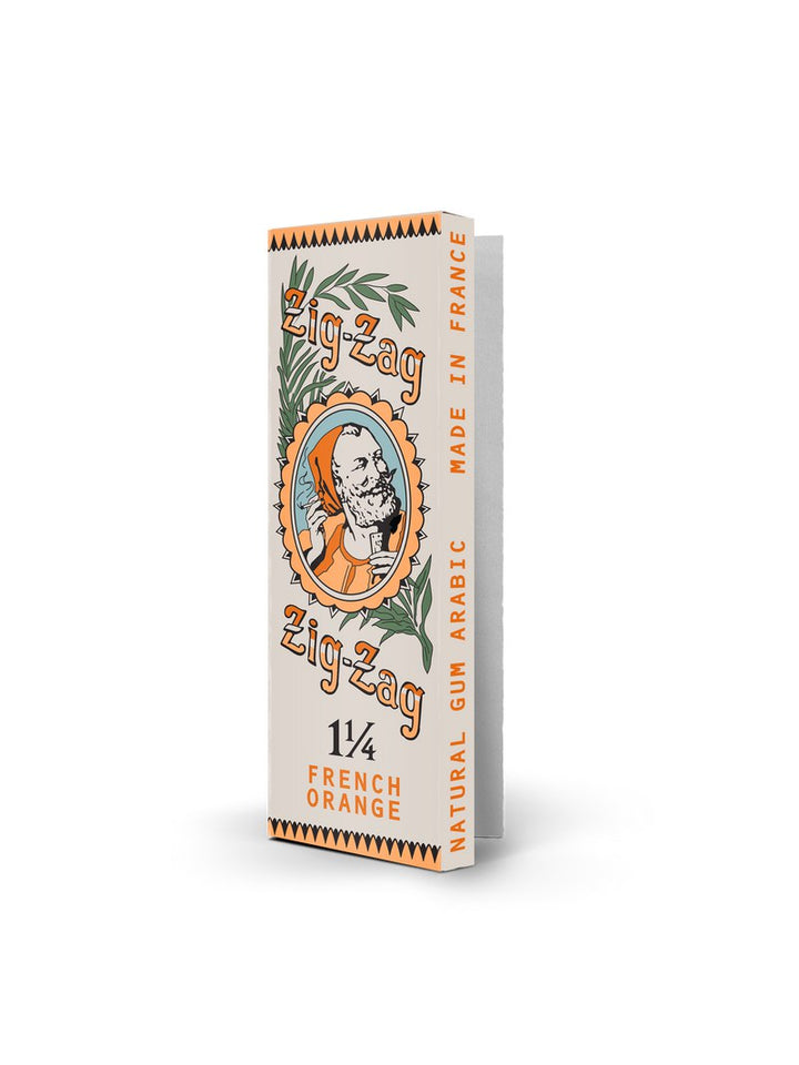 Zig-Zag 1 1/4 French Orange Rolling Papers - Vintage 32ct