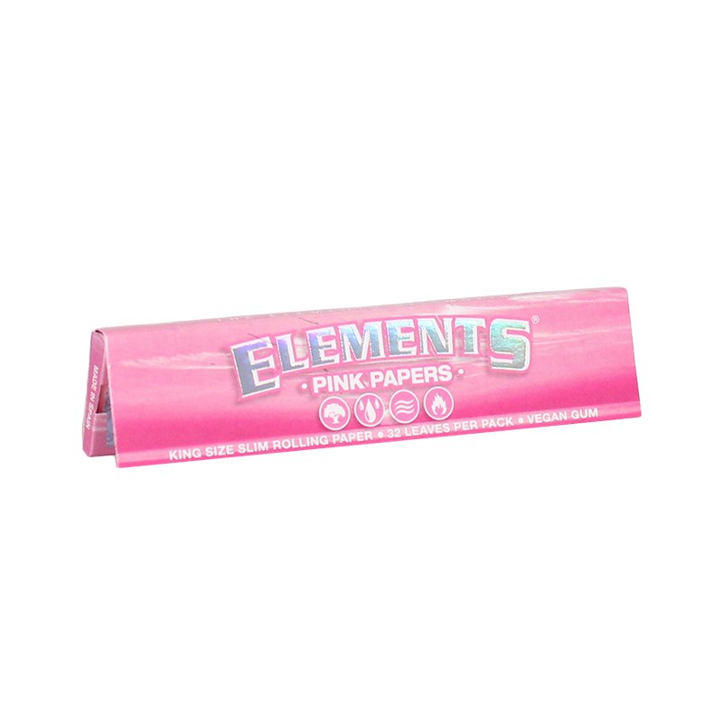Elements | 特大纤细 粉色卷烟纸 32本