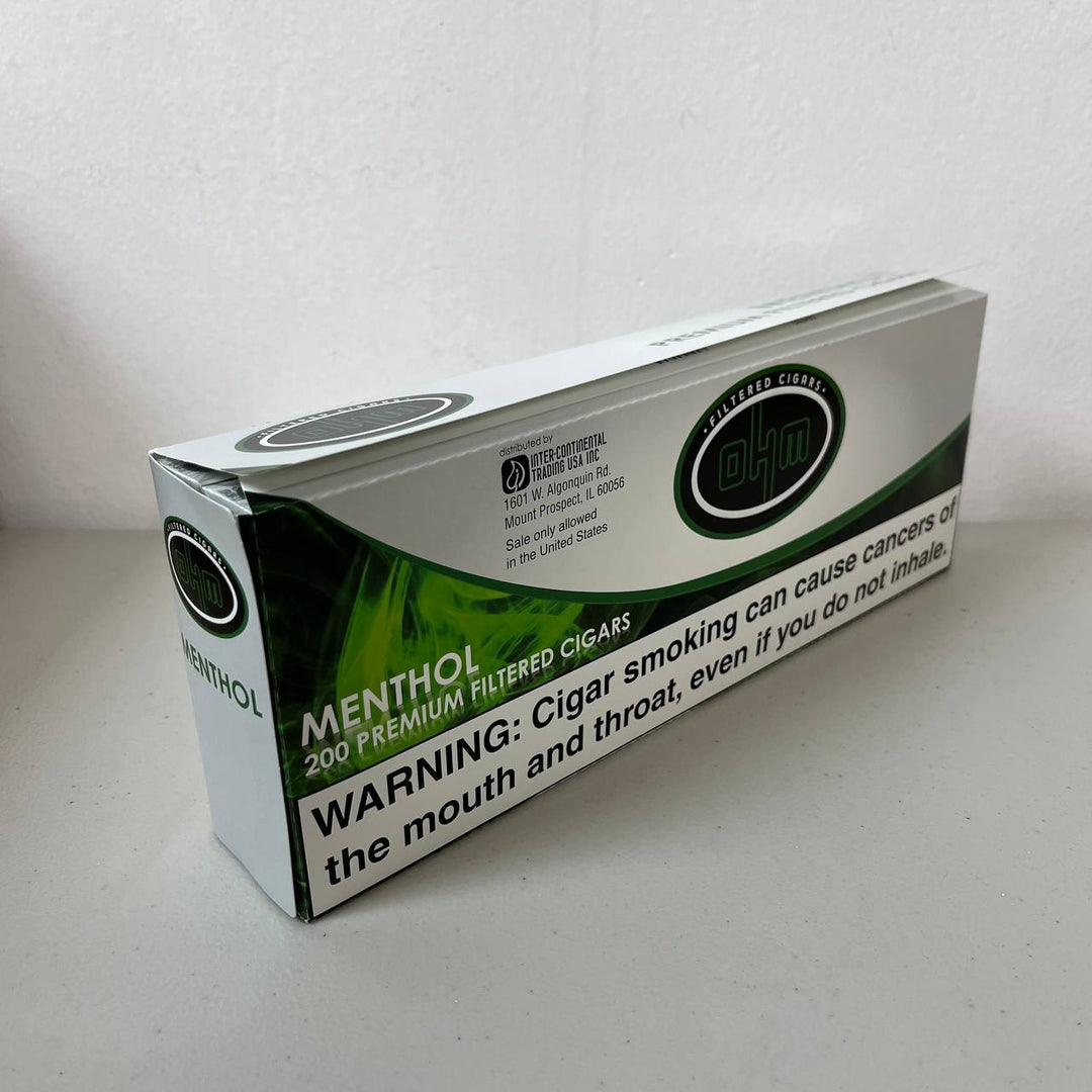 OHM Filtered Cigars Menthol