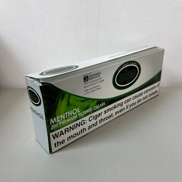 OHM Filtered Cigars Menthol