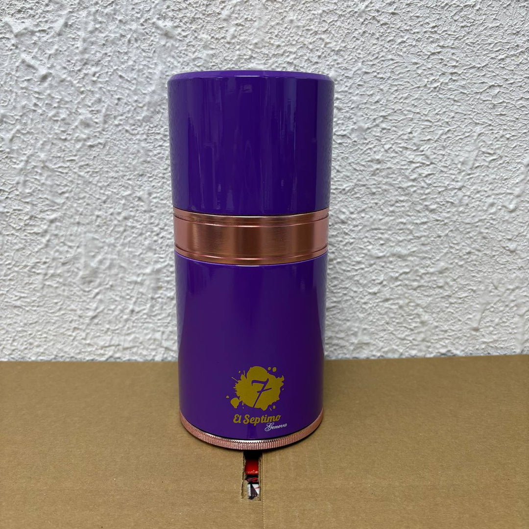 El Septimo Amethyst Purple Large Travel Humidor