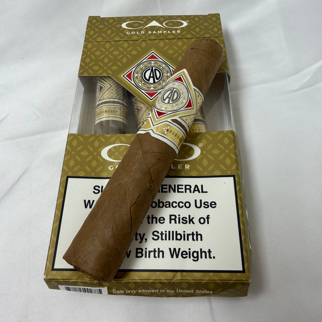 CAO Gold 4 Cigar Sampler -Damaged-