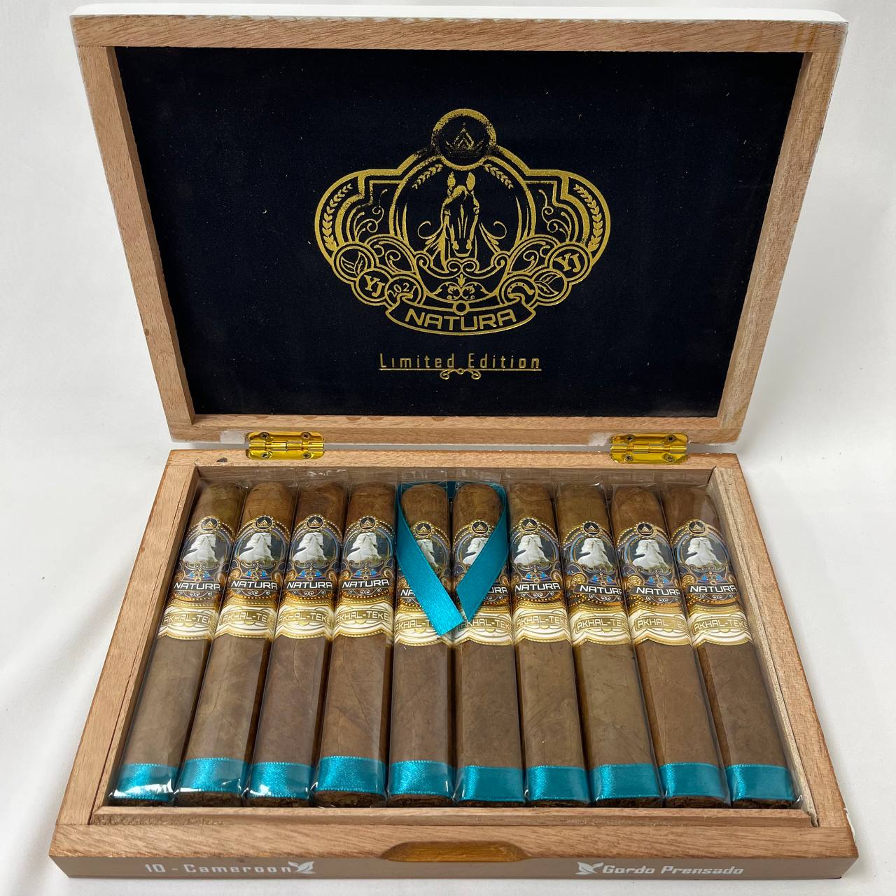 Natura Cigars Akhal Teke Cameroon Box Pressed Gordo – 70Cigars
