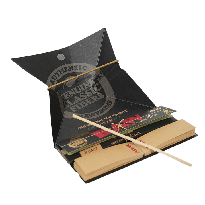 Raw Black King Size Slim Artesano Papers with Poker 15bx - Image 2