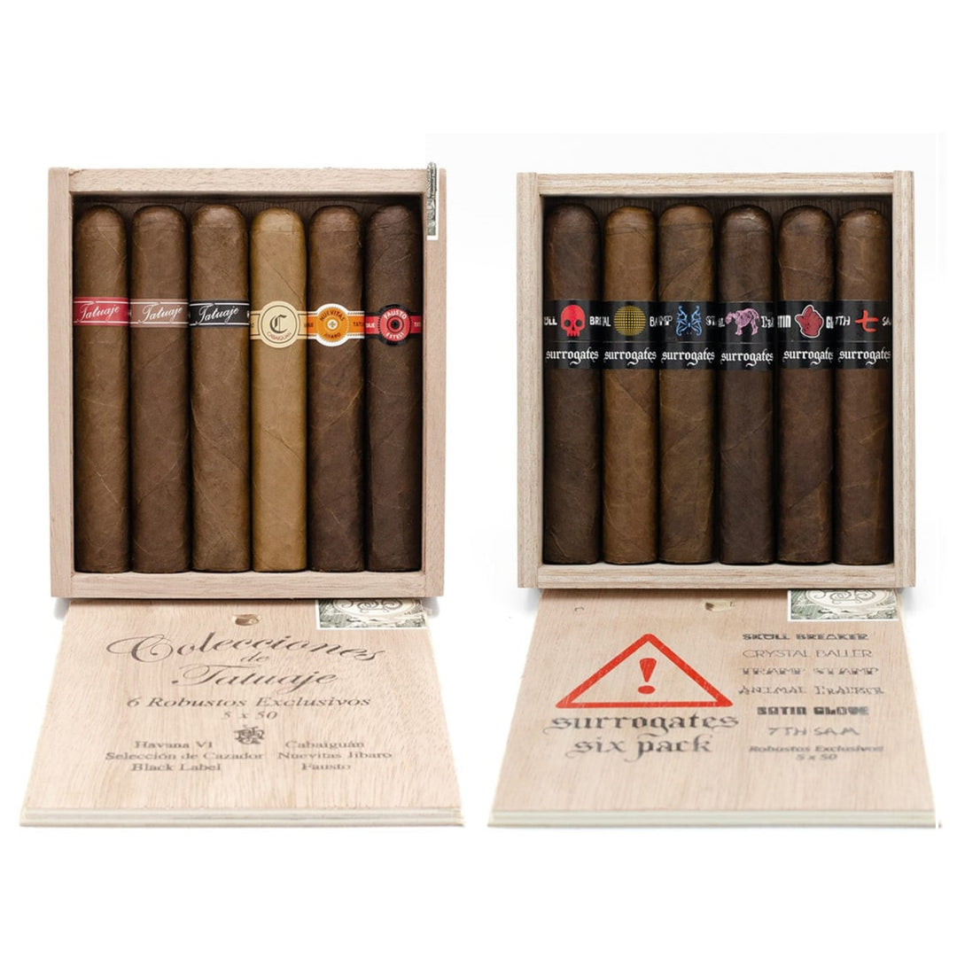 Sorry, Tatuaje and Surrogates Robusto Samplers Set 12ct image not available now!