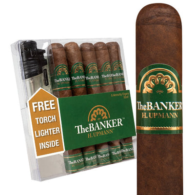 Sorry, H. Upmann The Banker 5-Cigar + Lighter Gift  image not available now!