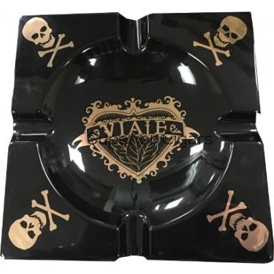 Sorry, Viaje Skull & Bones Black/Gold Ashtray image not available now!